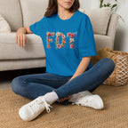 FDT Bold Floral Typography T-Shirt