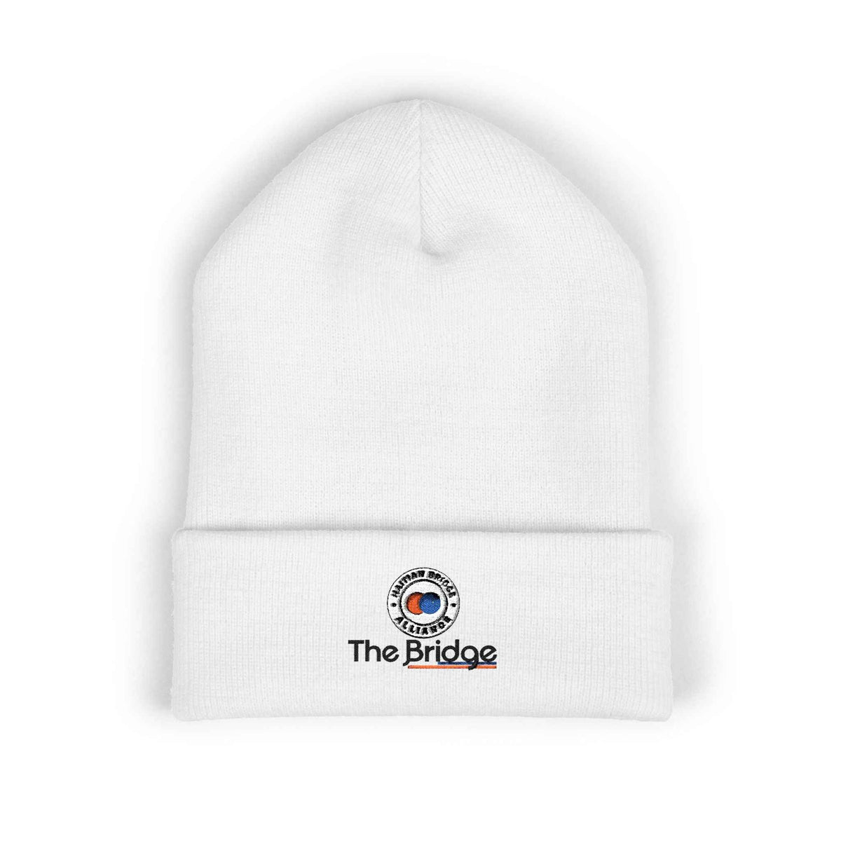 Embroidered Haitian Bridge Alliance Logo Cuffed Beanie — Warm Knit Winter Hat