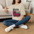 Boys Can Wear Pink T-Shirt — Bold Retro Feminist Graphic Tee