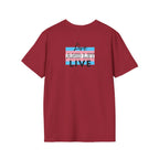 Live and Let Live Safety Pin Unisex Softstyle T-Shirt - Casual LGBTQ+ Pride Tee