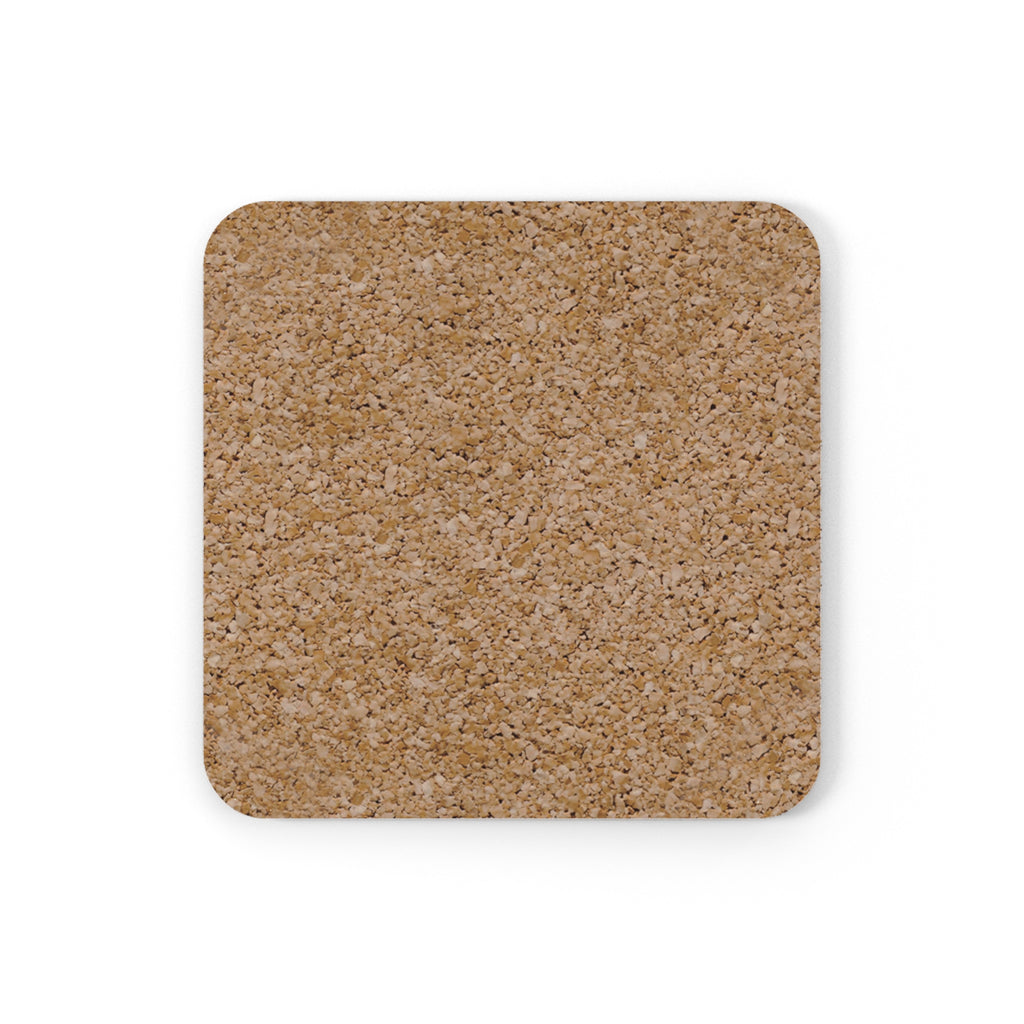Lesbian Pride Striped Cork Coaster Set - Eco-Friendly Beverage Mat for LGBTQ+ Celebrations