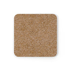 Lesbian Pride Striped Cork Coaster Set - Eco-Friendly Beverage Mat for LGBTQ+ Celebrations