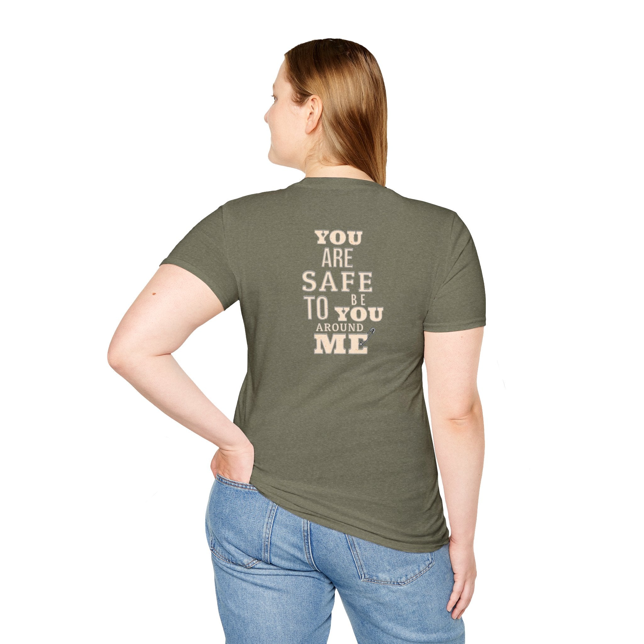 Safety Pin Know That You Are Loved Inspirational Tee Unisex Softstyle T-Shirt