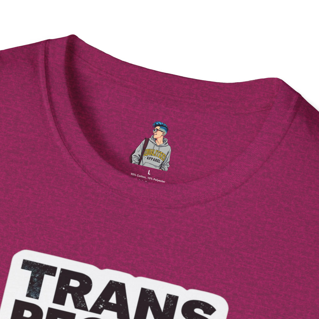 Unisex Softstyle T-Shirt - 'Trans People Exist. Trans People Matter.' Equality Apparel