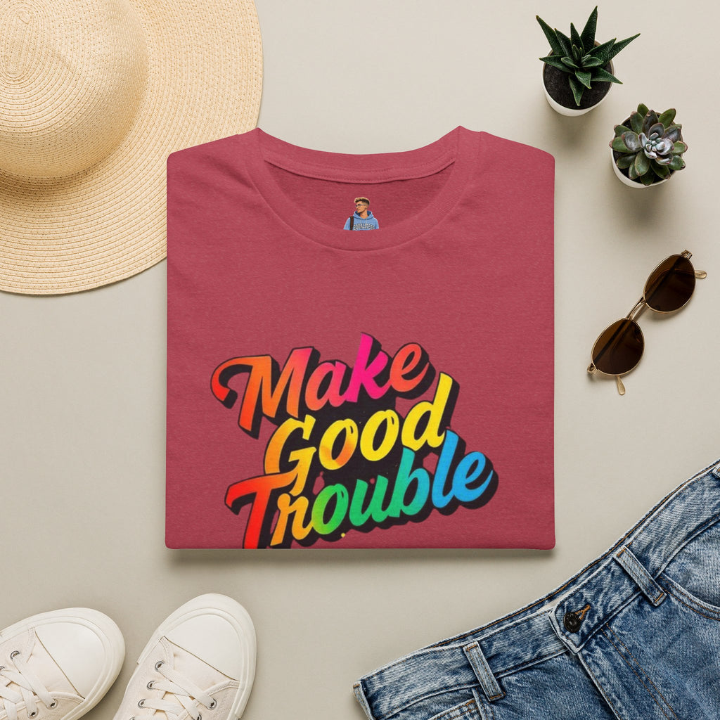 Make Good Trouble' Rainbow T-Shirt
