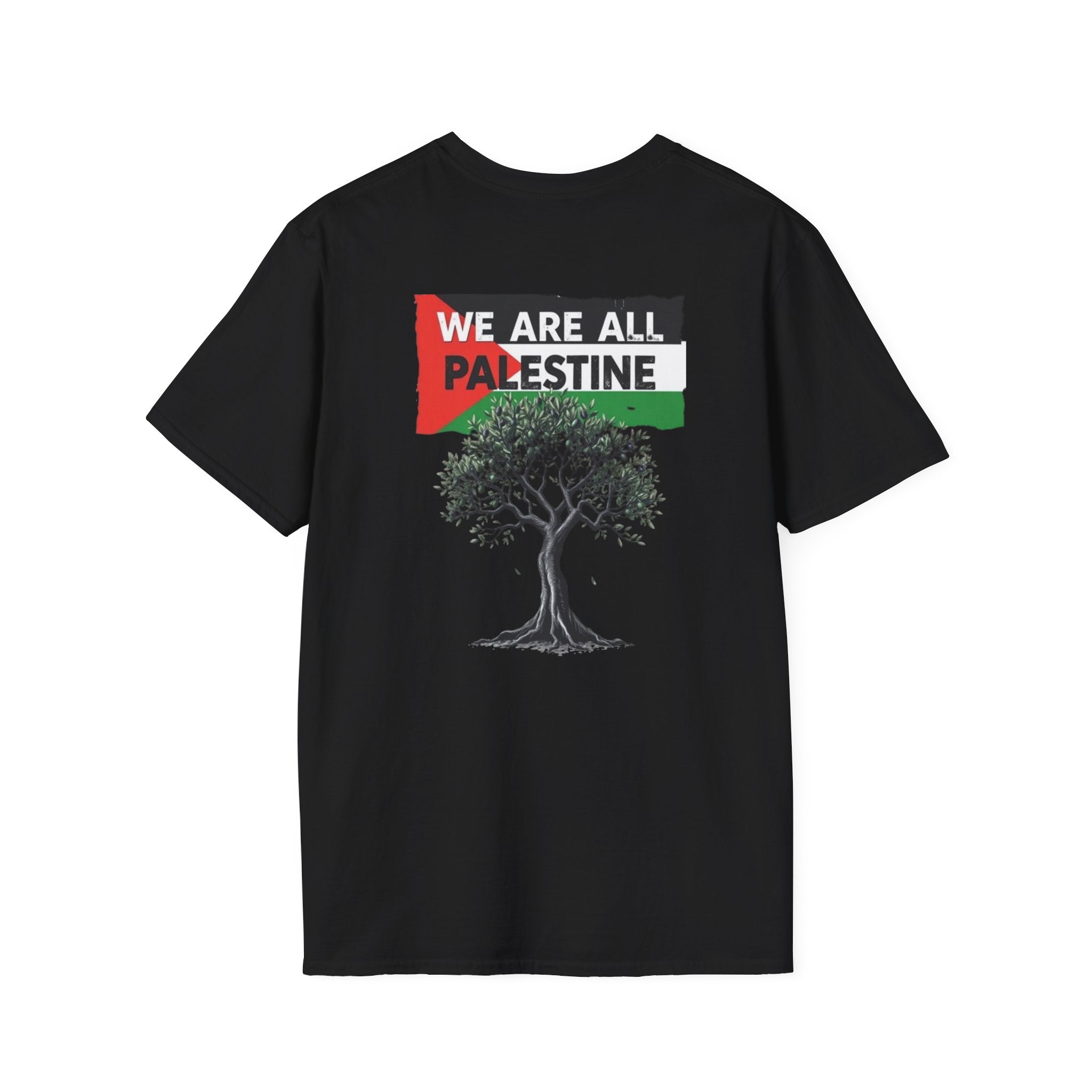 Unisex Softstyle T-Shirt: Stand with Gaza & We Are All Palestine Graphic Tee
