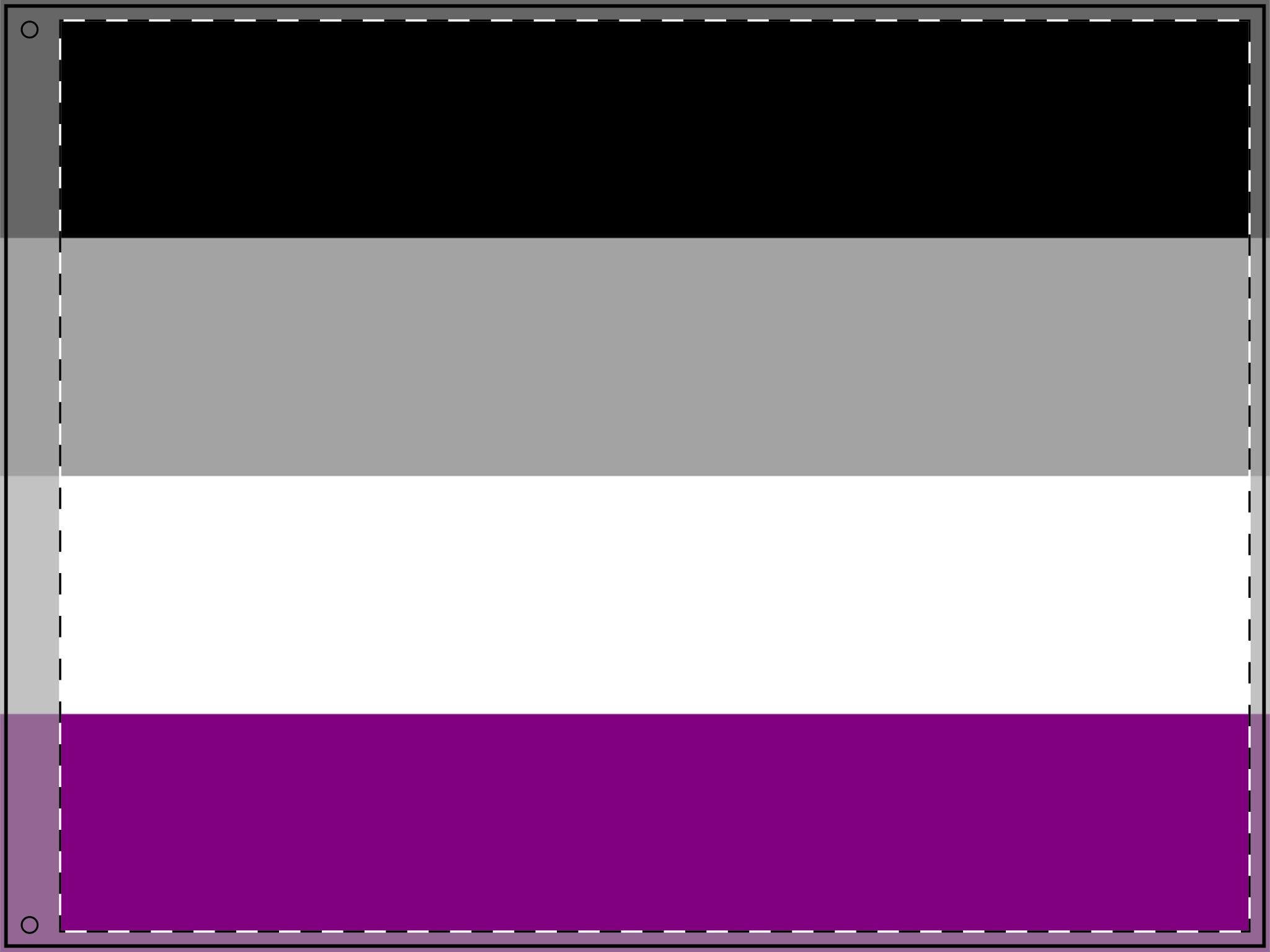 Double Sided Asexual Pride Flag - Inclusive Decor for Celebrations & Events