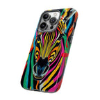 Android OR iPhone Compatible Cases - Rainbow Zebra Design - Unique Tough Cases