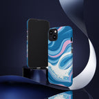 Blue & Pink Swirl Tough Case for iPhone