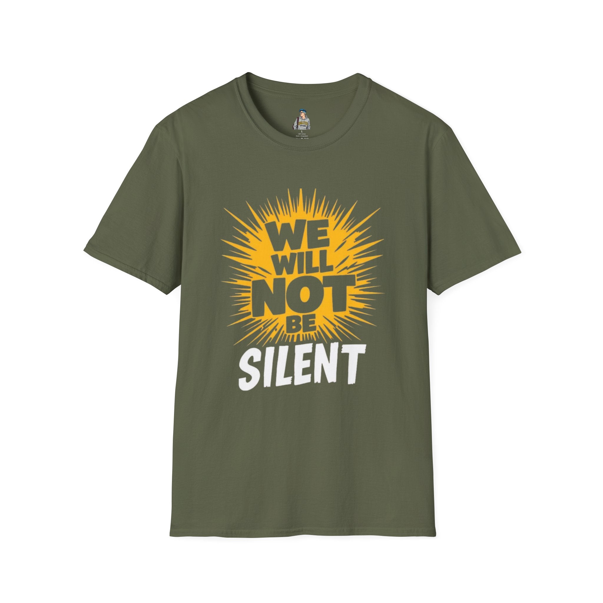 Empowerment Graphic Tee - We Will Not Be Silent | Unisex Softstyle T-Shirt