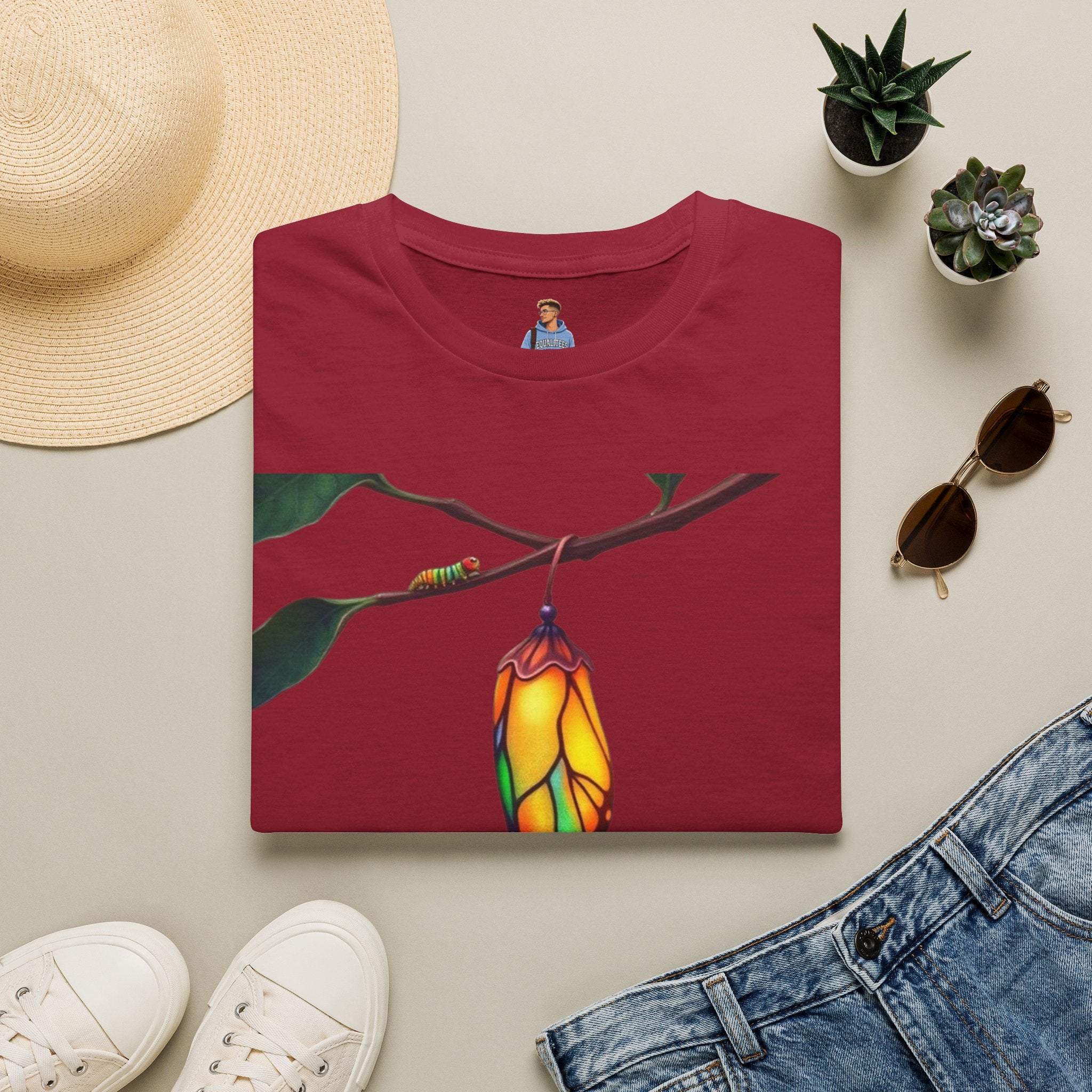 Rainbow Butterfly Cocoon Pride T-Shirt