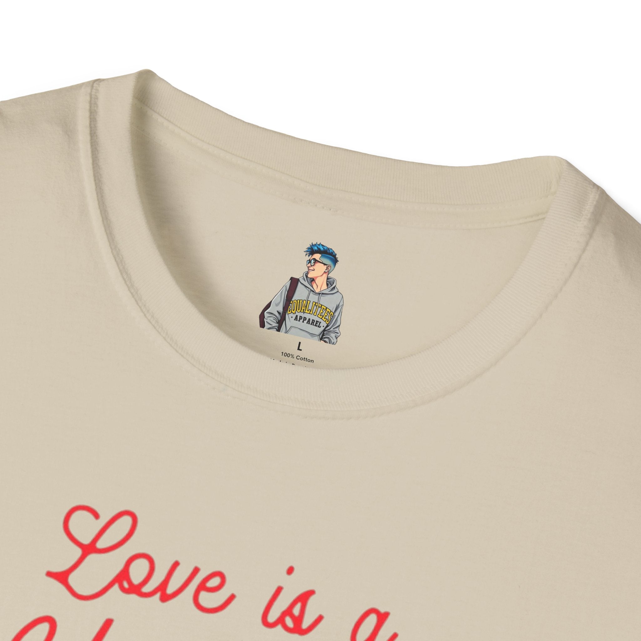 Unisex Softstyle T-Shirt - Love is a Universal Language Tee for Positive Vibes