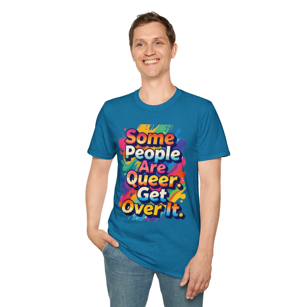 Some People Are Queer T-Shirt Rainbow Graphic