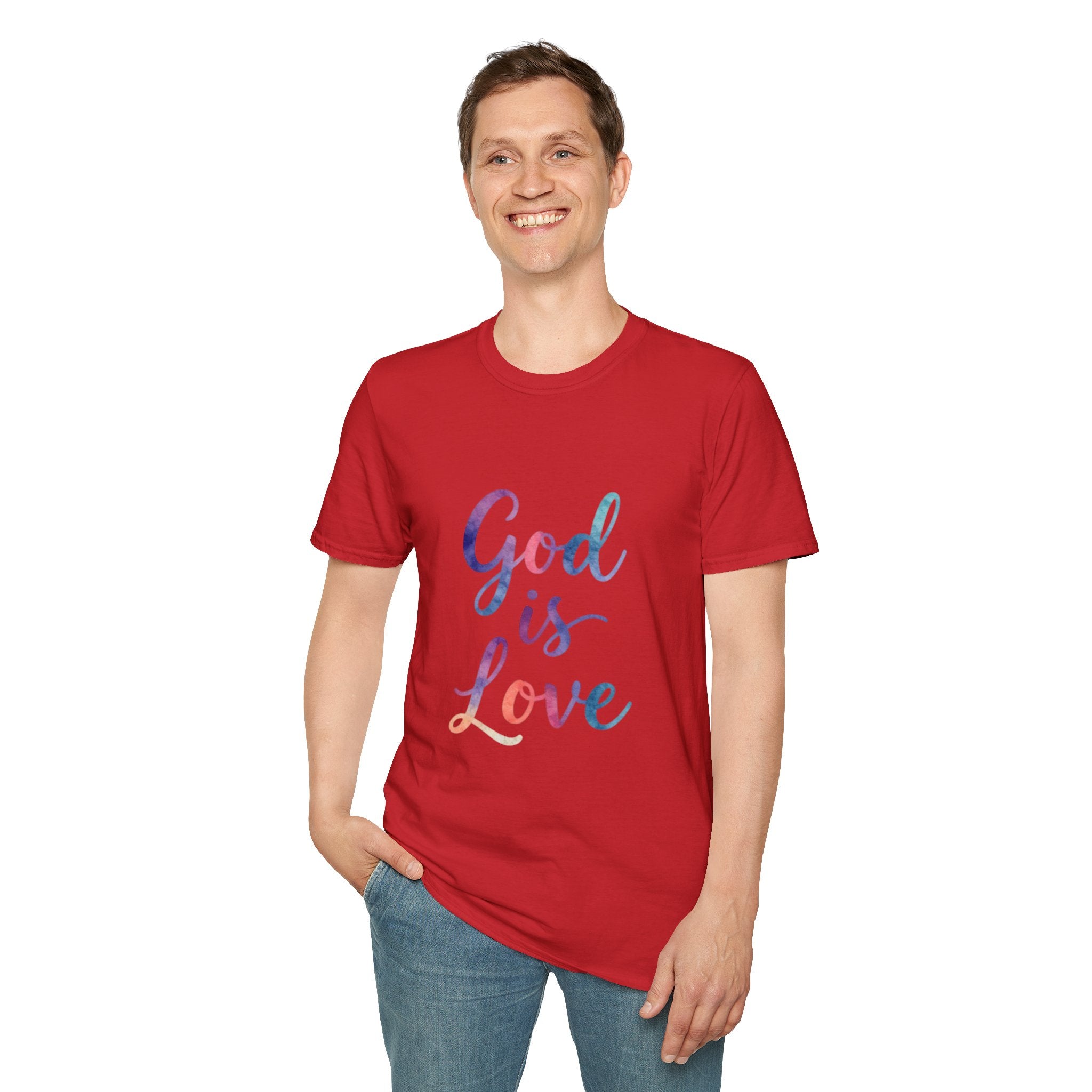 God Is Love T-Shirt — Colorful Tee