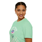 Grow Your Own Way Trans Pride Unisex T-Shirt - Floral Design for Garden Lovers