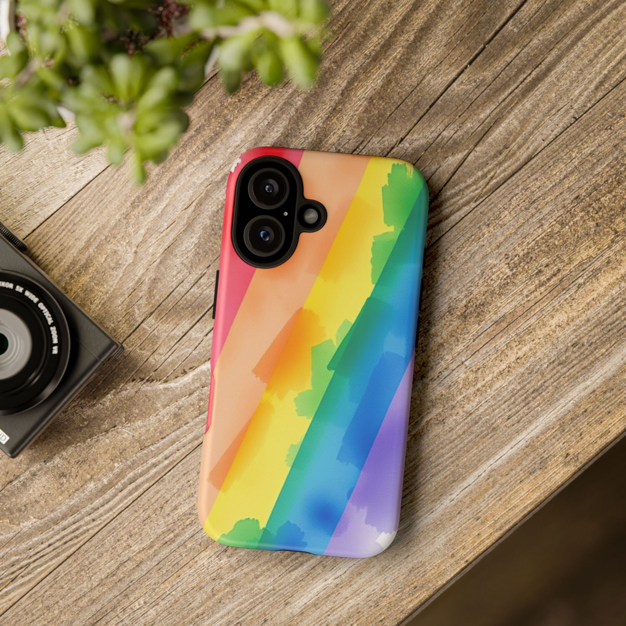 Rainbow Watercolor Art Tough Cases For Android & iPhone