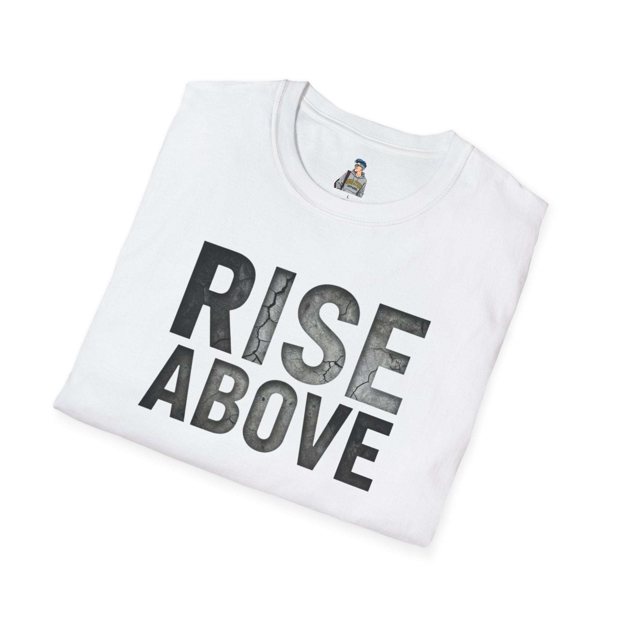 Rise Above Motivational Graphic T-Shirt