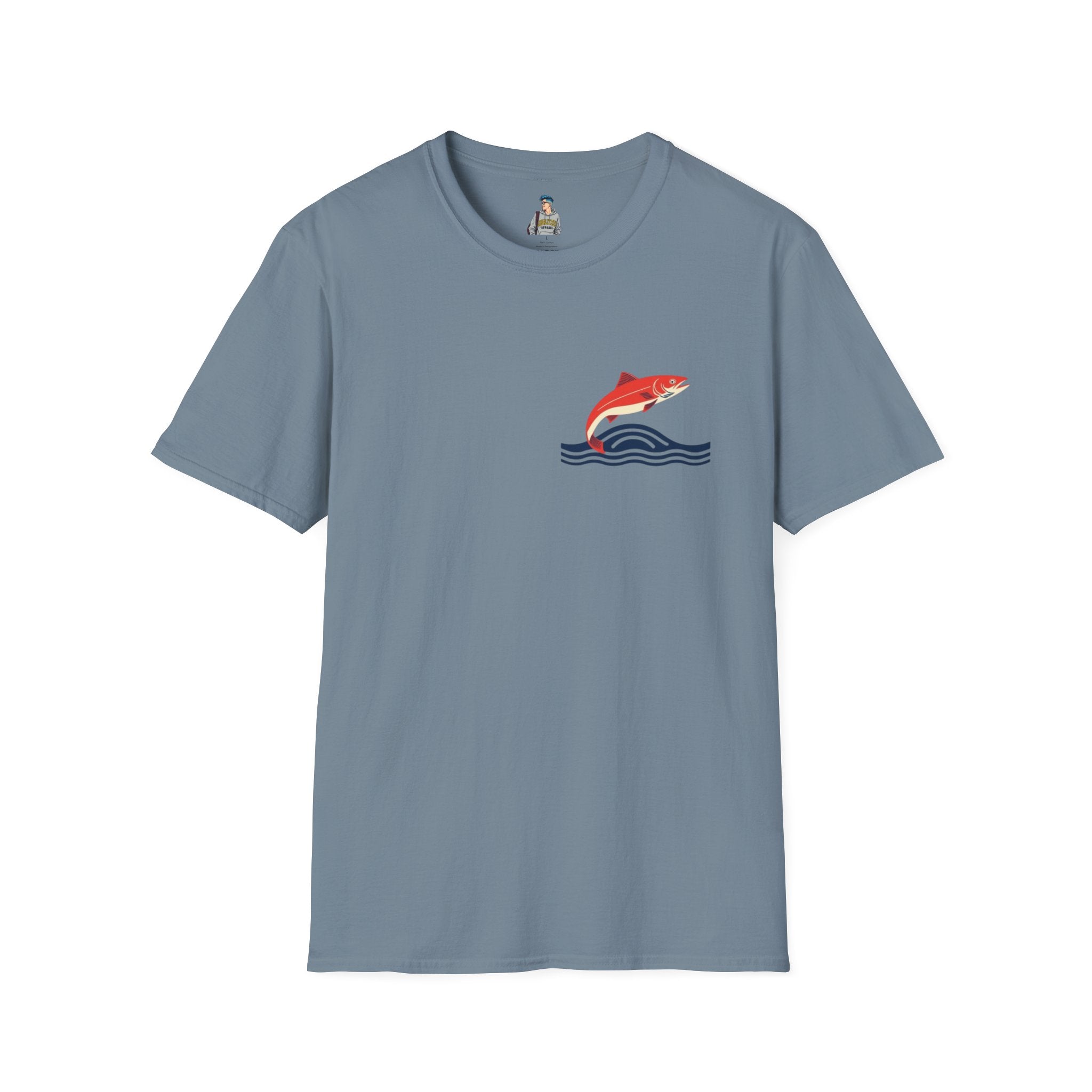Jumping Salmon Native Pride Softstyle Unisex T-shirt