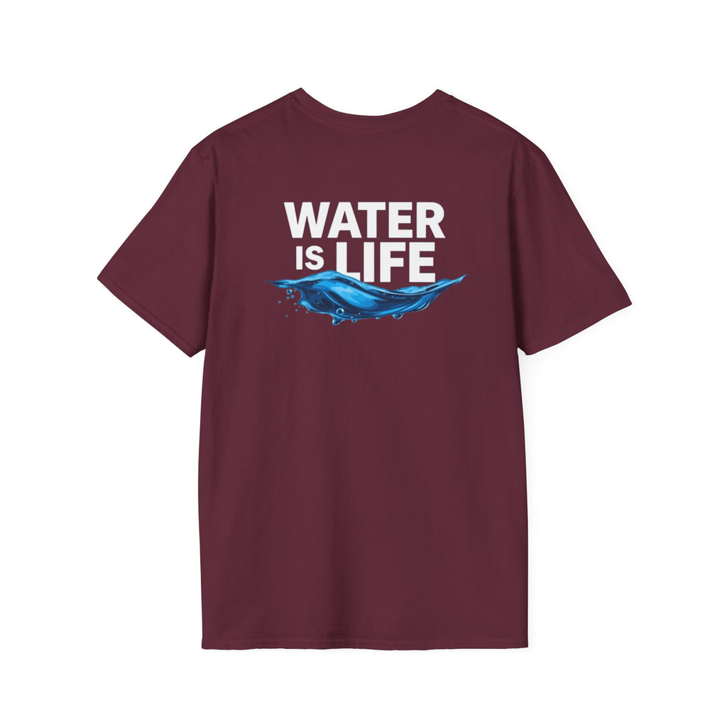 Water is Life Unisex T-Shirt | Eco-Friendly Tee for Environmentalists, Beach Lovers, Awareness Campaigns, Gifting
