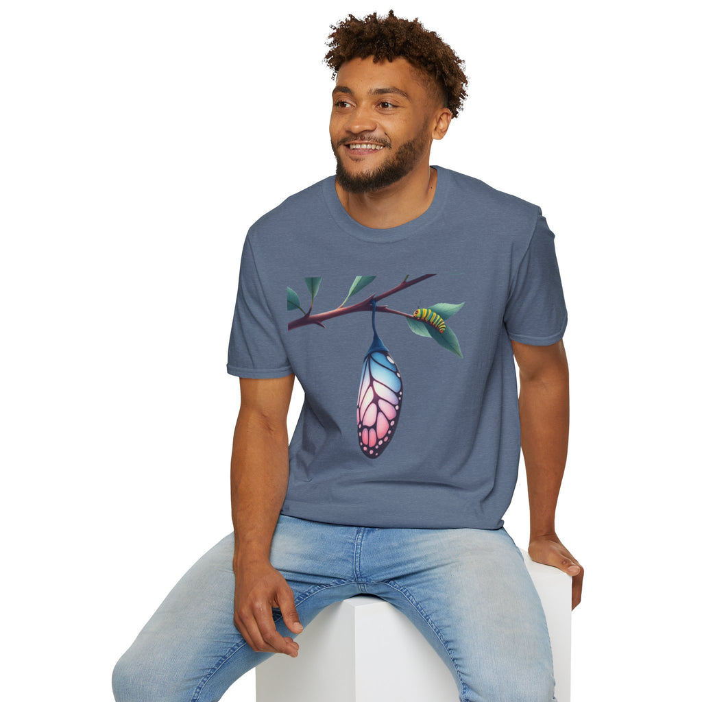 Trans Caterpillar to Butterfly Graphic T-Shirt