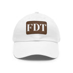 Stylish Dad Hat with FDT Leather Patch - Casual Sun Protection for Dads