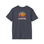 Unisex Softstyle T-Shirt - 'I'd Rather Be Camping' Adventure Tee