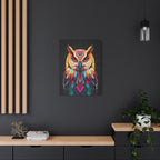 Colorful Owl Canvas Wall Art - 1.25" Stretched Matte