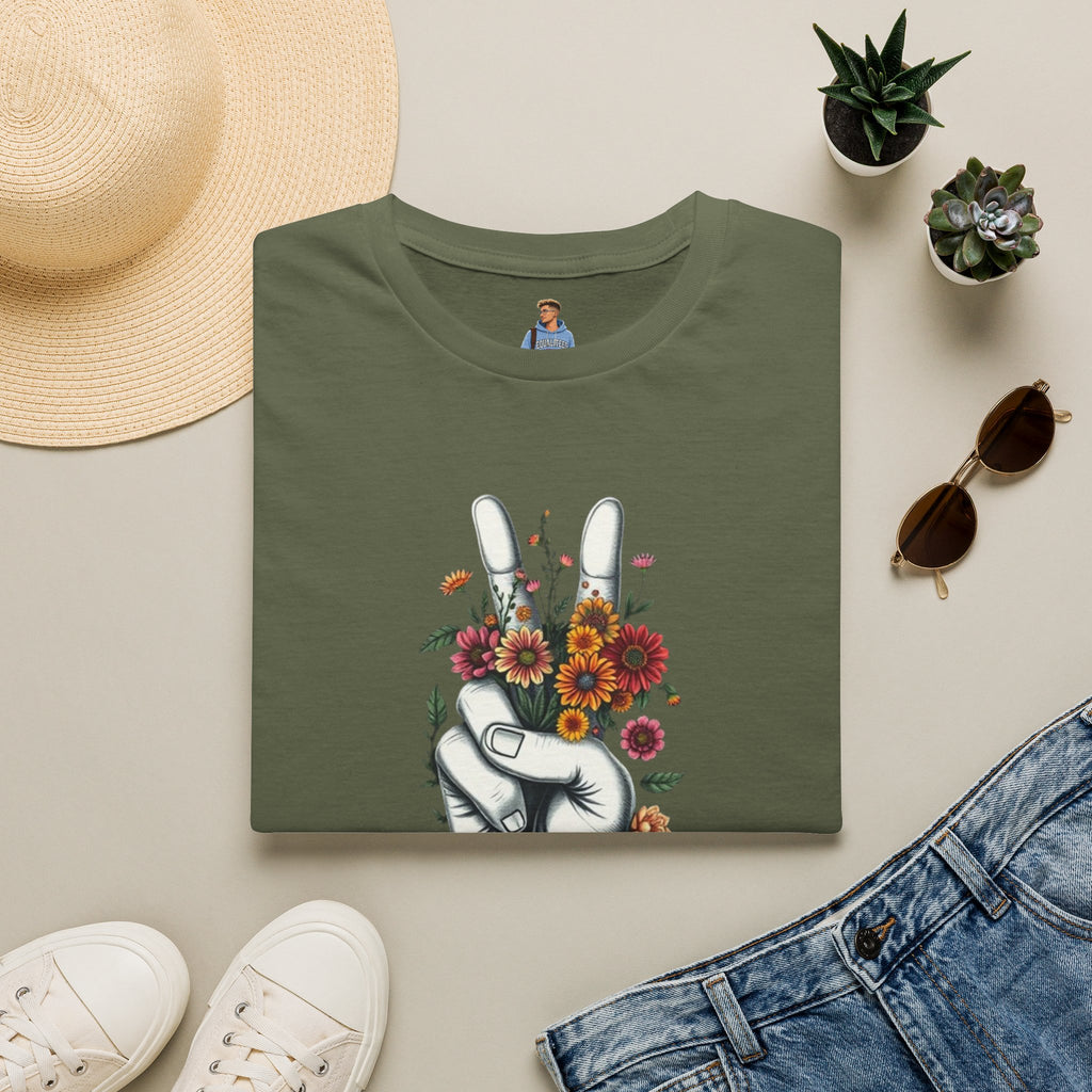 Grow Peace Unisex Softstyle T-Shirt - Boho Inspiration, Perfect for Festivals and Everyday Wear