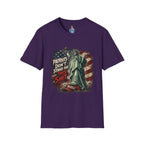 Patriots Don’t Stand For This T-Shirt — Statue of Liberty & Distressed Flag Graphic