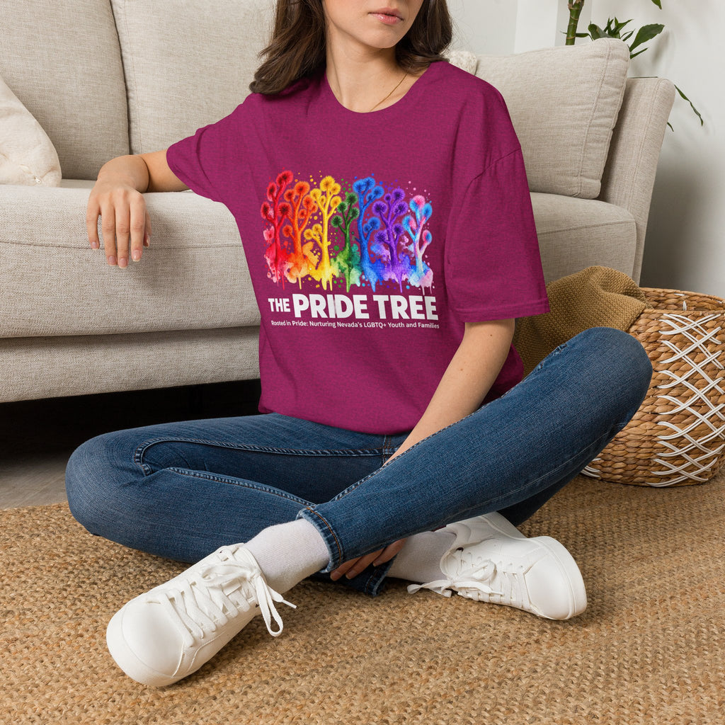 Pride Tree Las Vegas White Text T-shirt