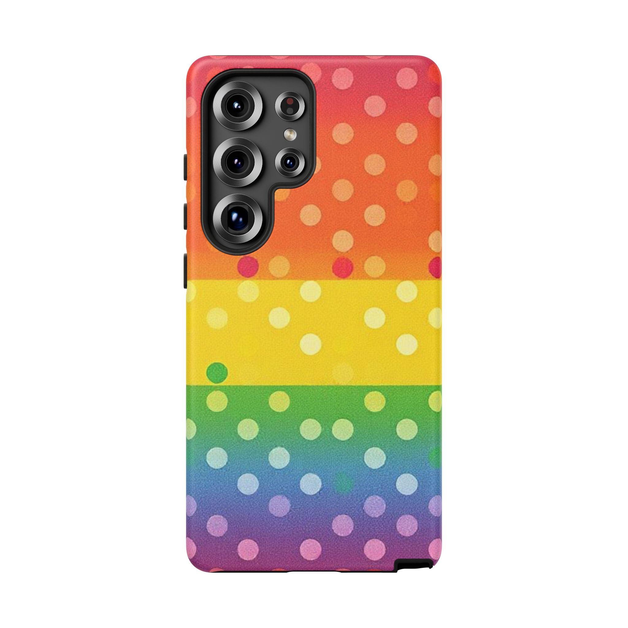 Rainbow Polka-Dot Tough Case for Android