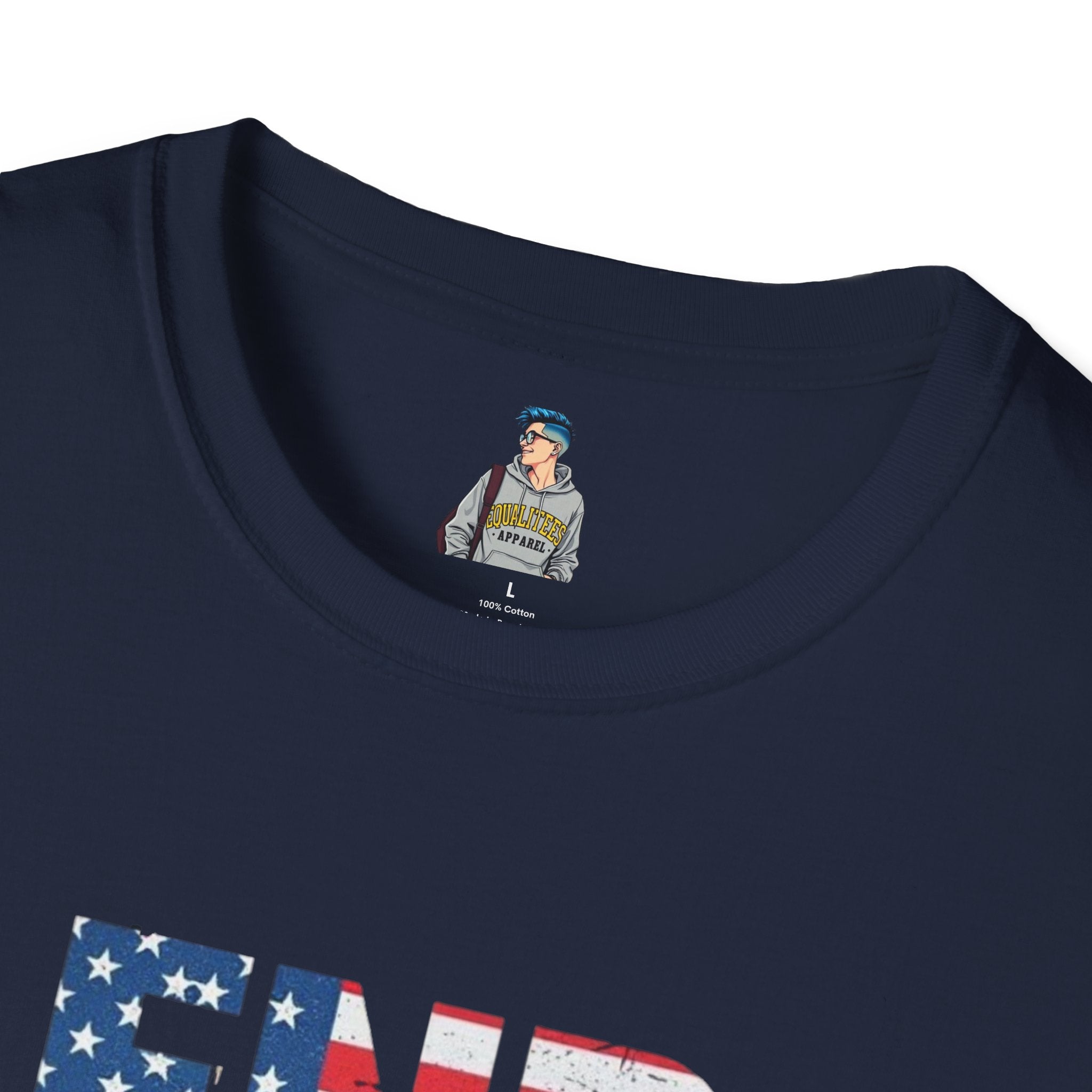 End Fascism Unisex Softstyle T-Shirt | Bold Patriotic Statement Tee