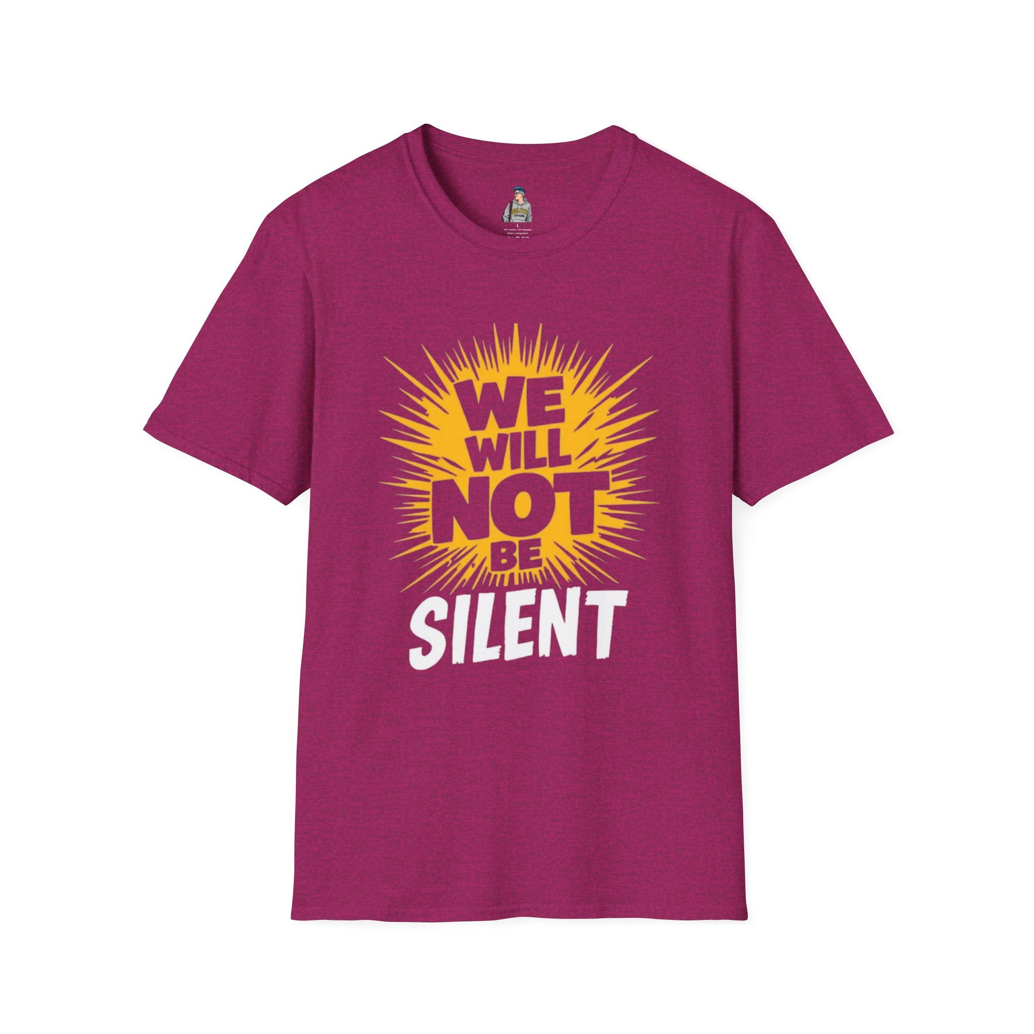 Empowerment Graphic Tee - We Will Not Be Silent | Unisex Softstyle T-Shirt