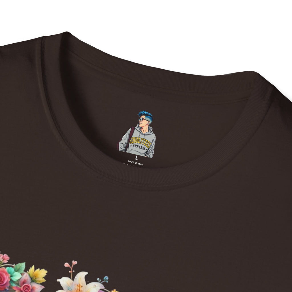 FDT Floral Letter Tee — Bold Floral Typography T-Shirt