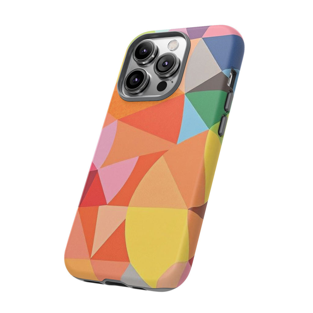 Colorful Geometric Tough Phone Case for iPhone