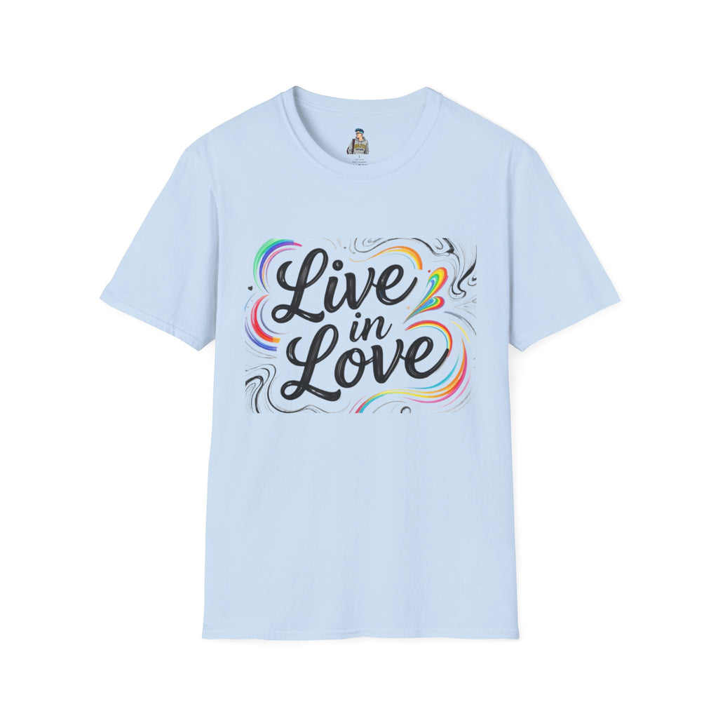 Live in Love T-Shirt — Inspirational Script Tee