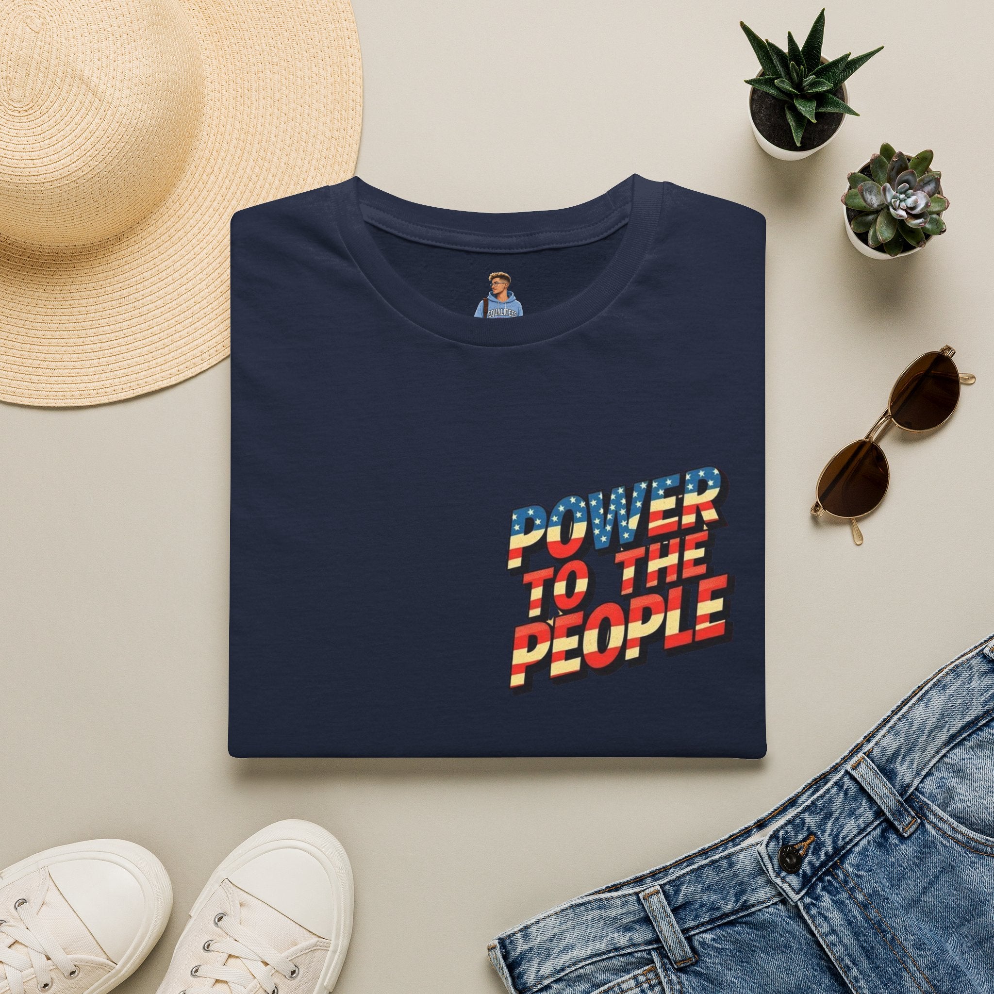 Power to the People Unisex Softstyle T-Shirt Classic Protest Tee