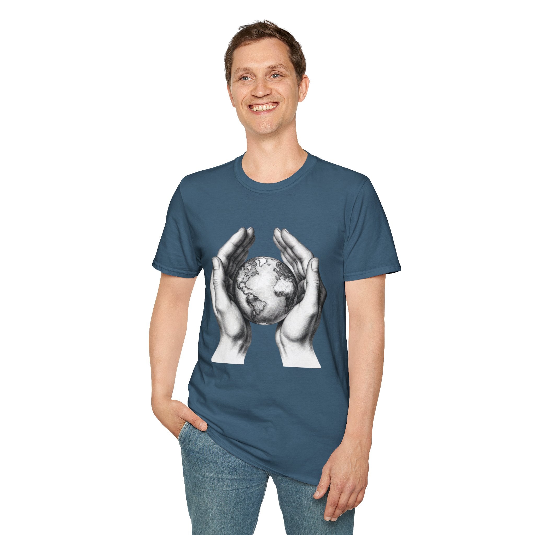 Earth in Your Hands T-Shirt — Protect the Planet Graphic Tee