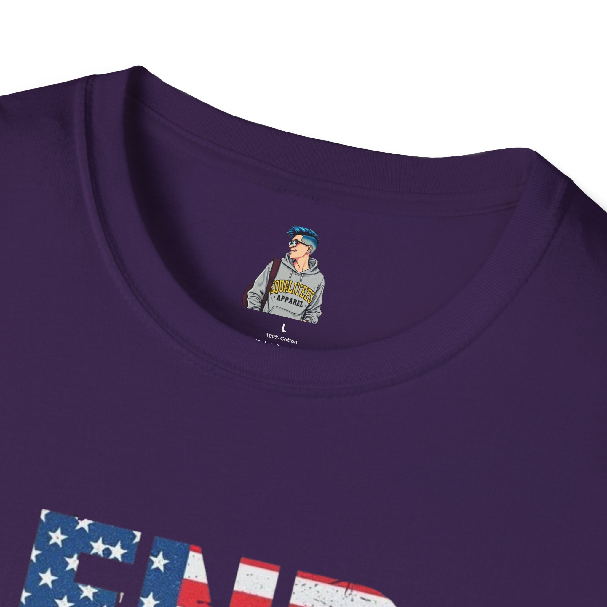 End Fascism Unisex Softstyle T-Shirt | Bold Patriotic Statement Tee