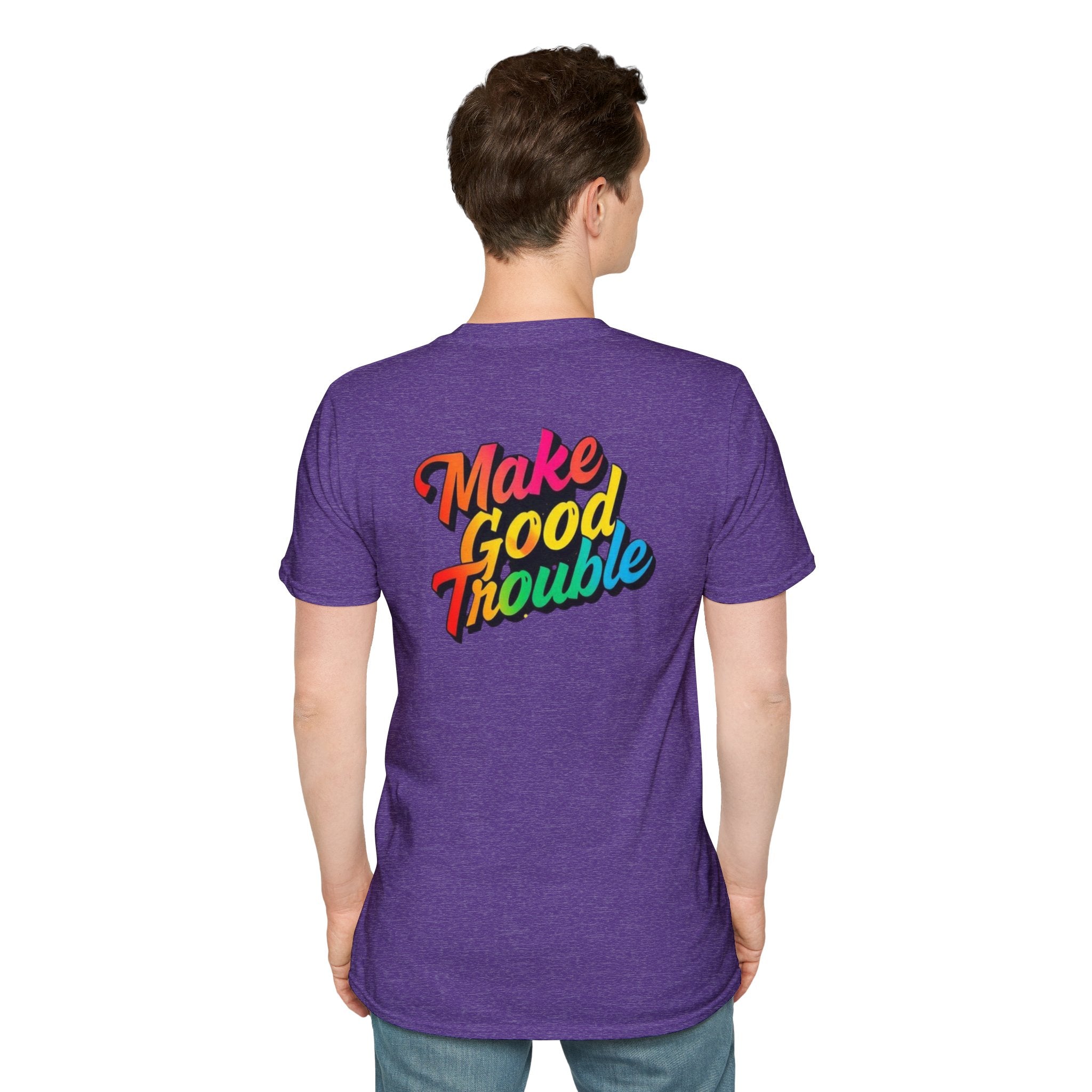 Make Good Trouble' Rainbow T-Shirt