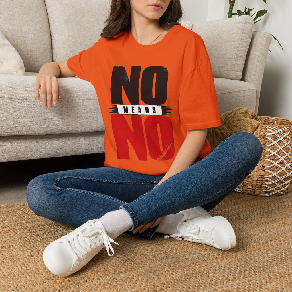 NO Means NO T-Shirt — Consent Awareness Graphic Tee