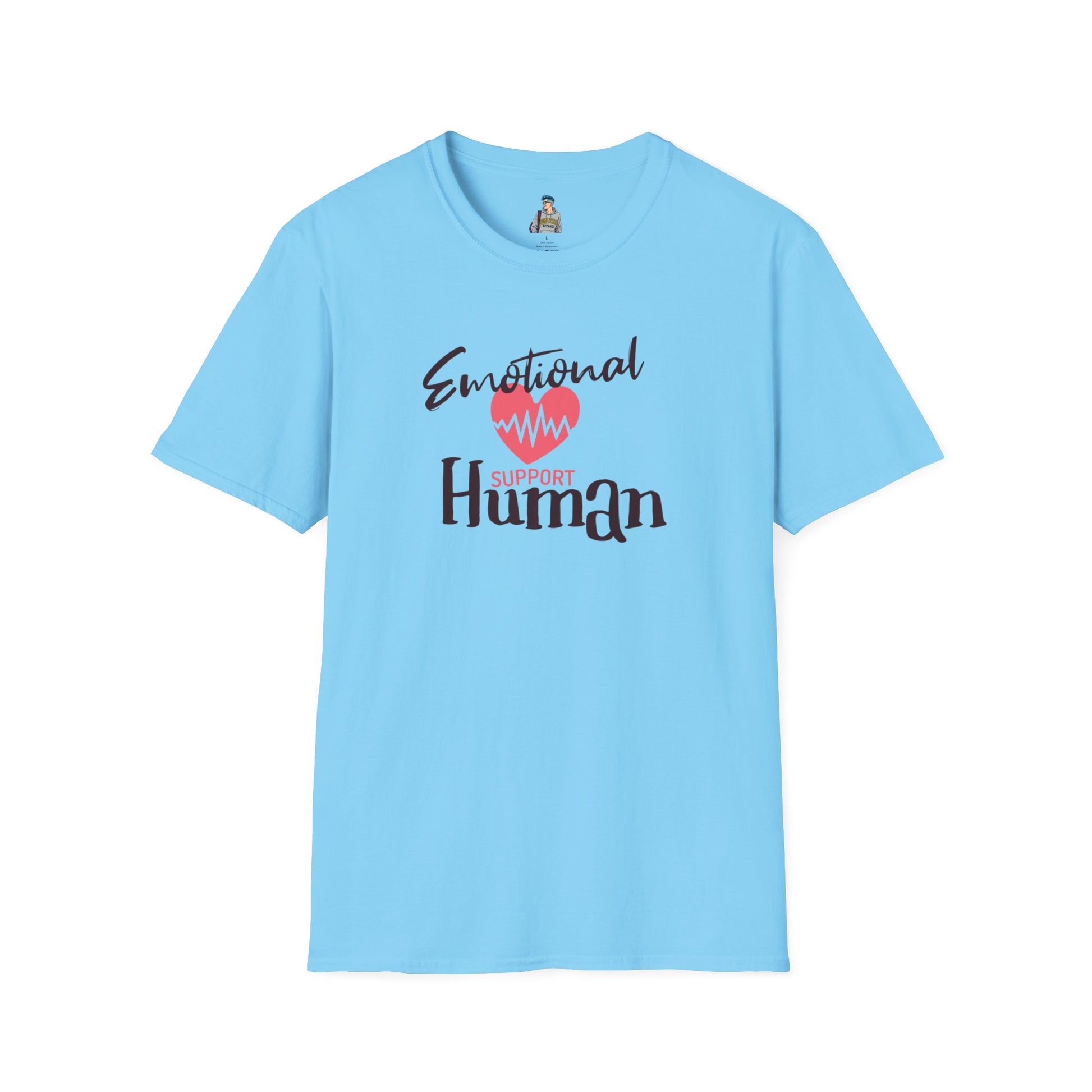 Emotional Support Human Unisex Softstyle T-Shirt