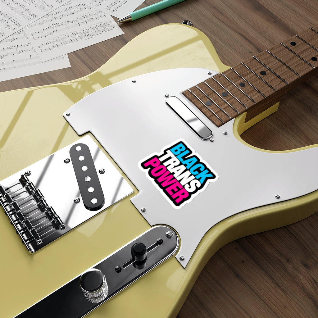 Die-Cut Stickers - BLACK TRANS POWER