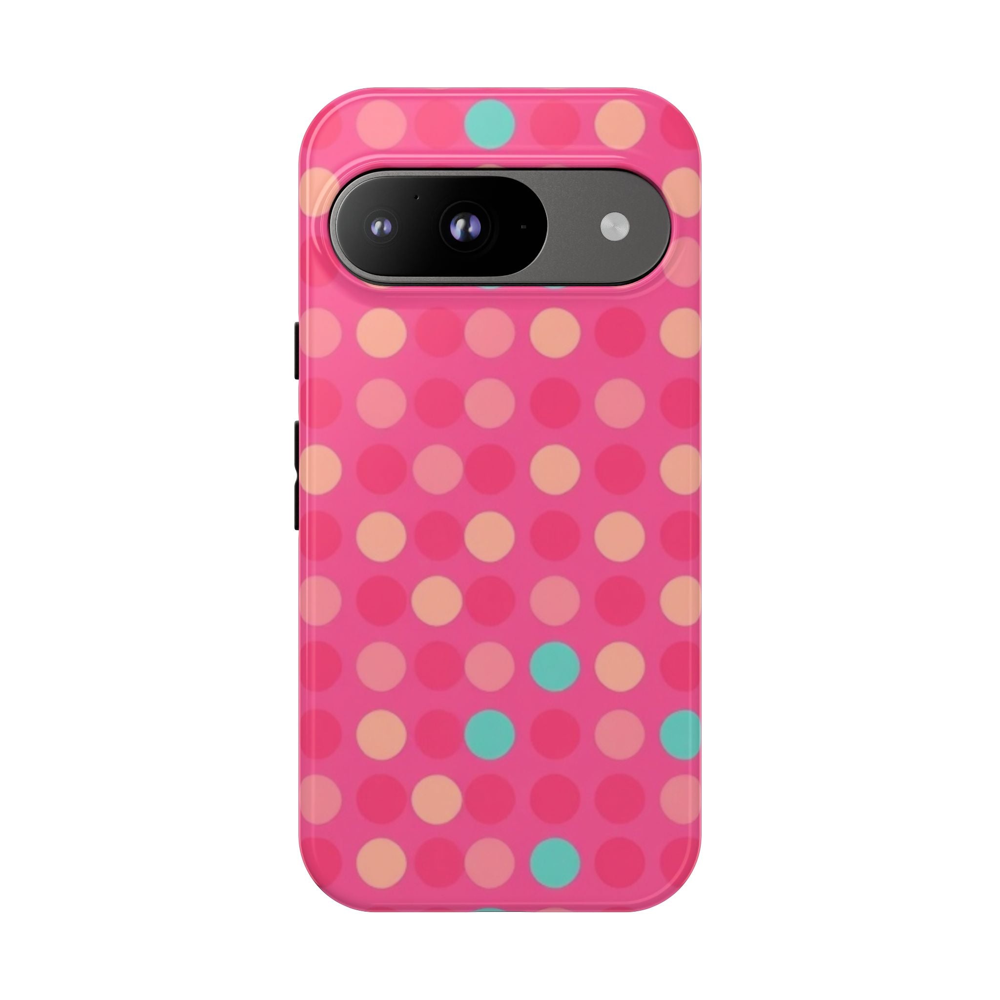 Android OR iPhone Protective Cases - Retro Polka Dots Pattern Tough Case