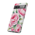 Android OR iPhone Compatible Cases - Pink Flower Design - Unique Tough Cases