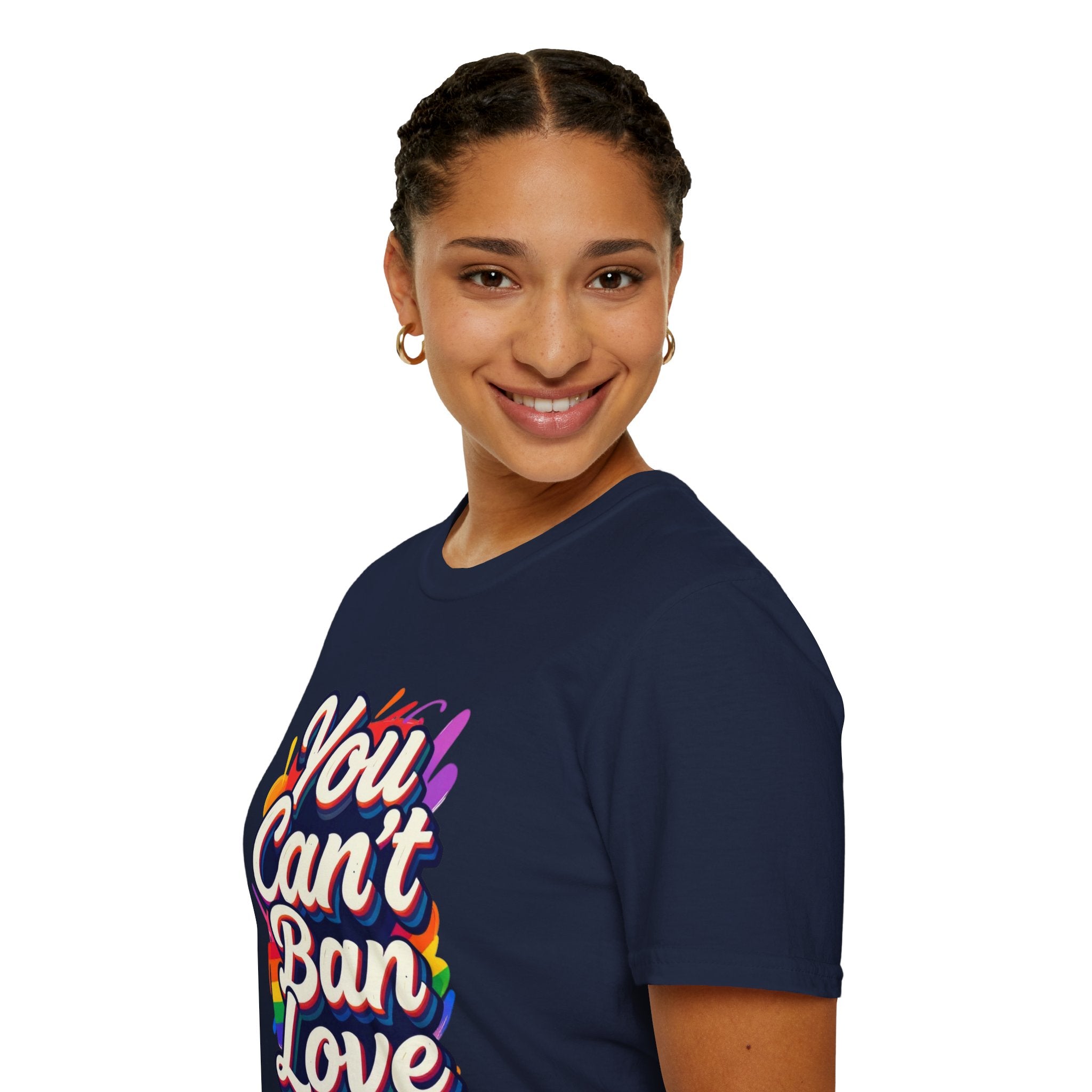 You Can't Ban Love T‑Shirt — Rainbow LGBTQ+ Pride Graphic Tee