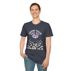Grow Your Own Way Trans Pride Unisex T-Shirt - Floral Design for Garden Lovers