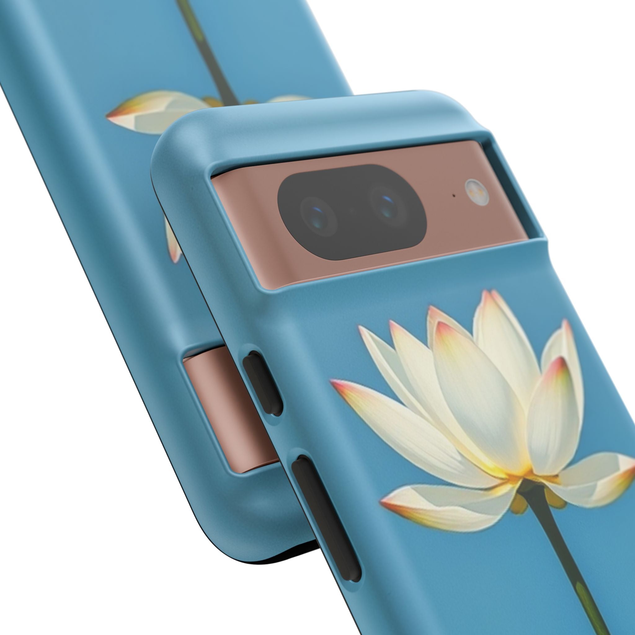 Open White Peace Lily Design Tough Case For Android & iPhone