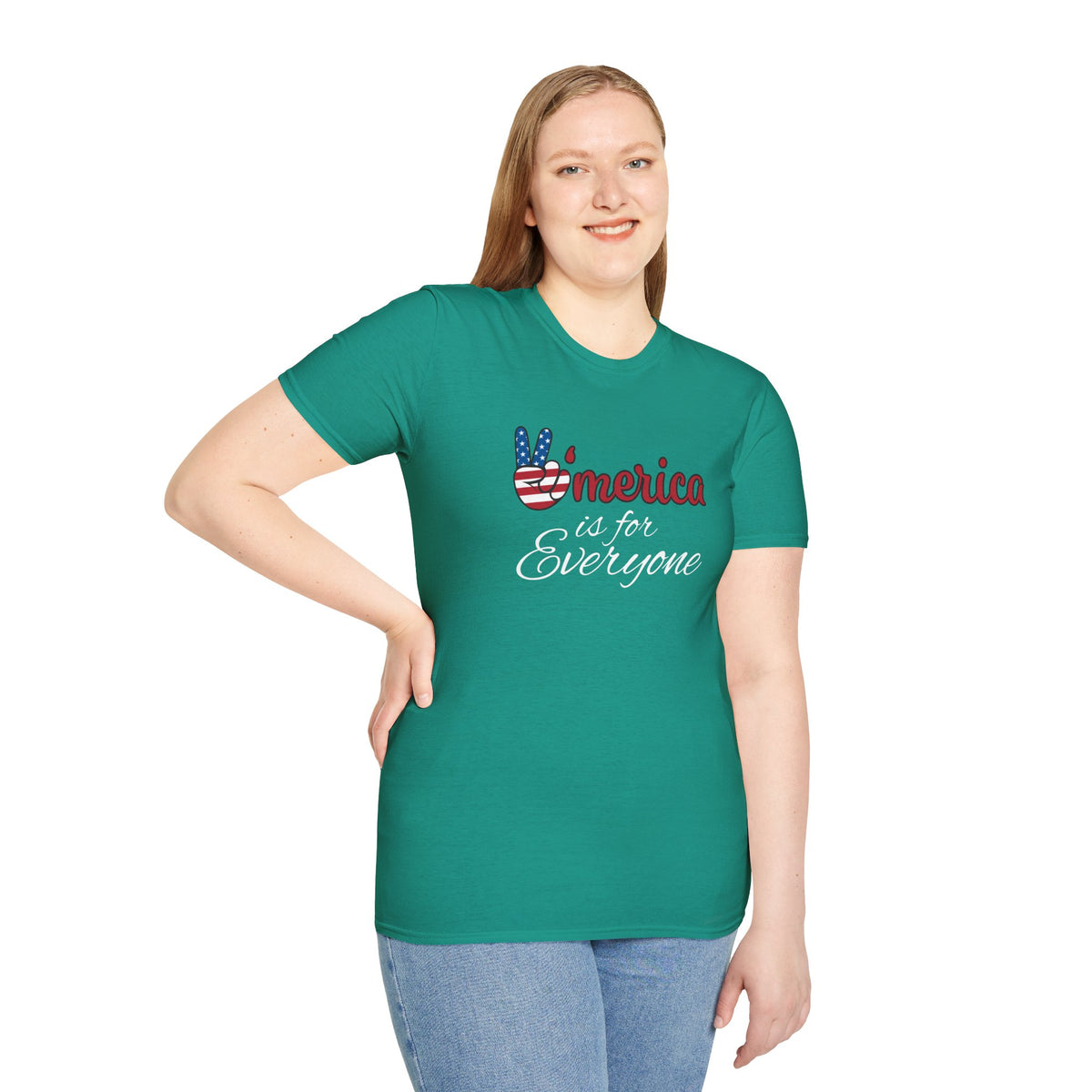 'Merica is for Everyone - Softstyle Unisex T-Shirt