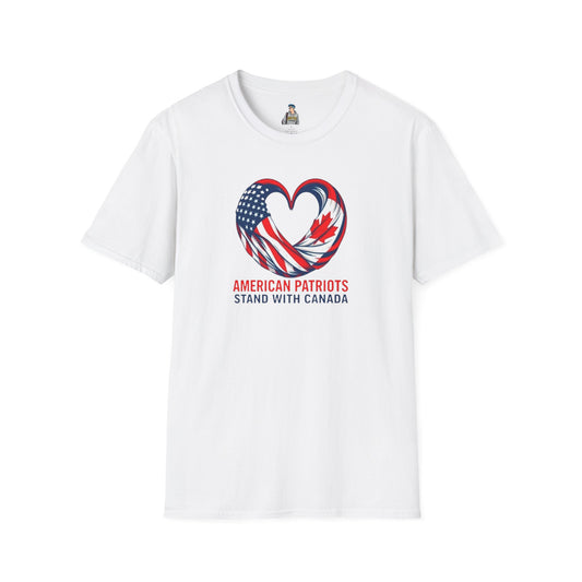American Patriots Stand with Canada Unisex Softstyle T-Shirt